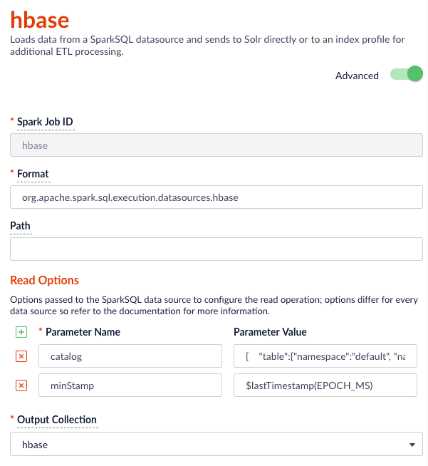 Index HBase tables