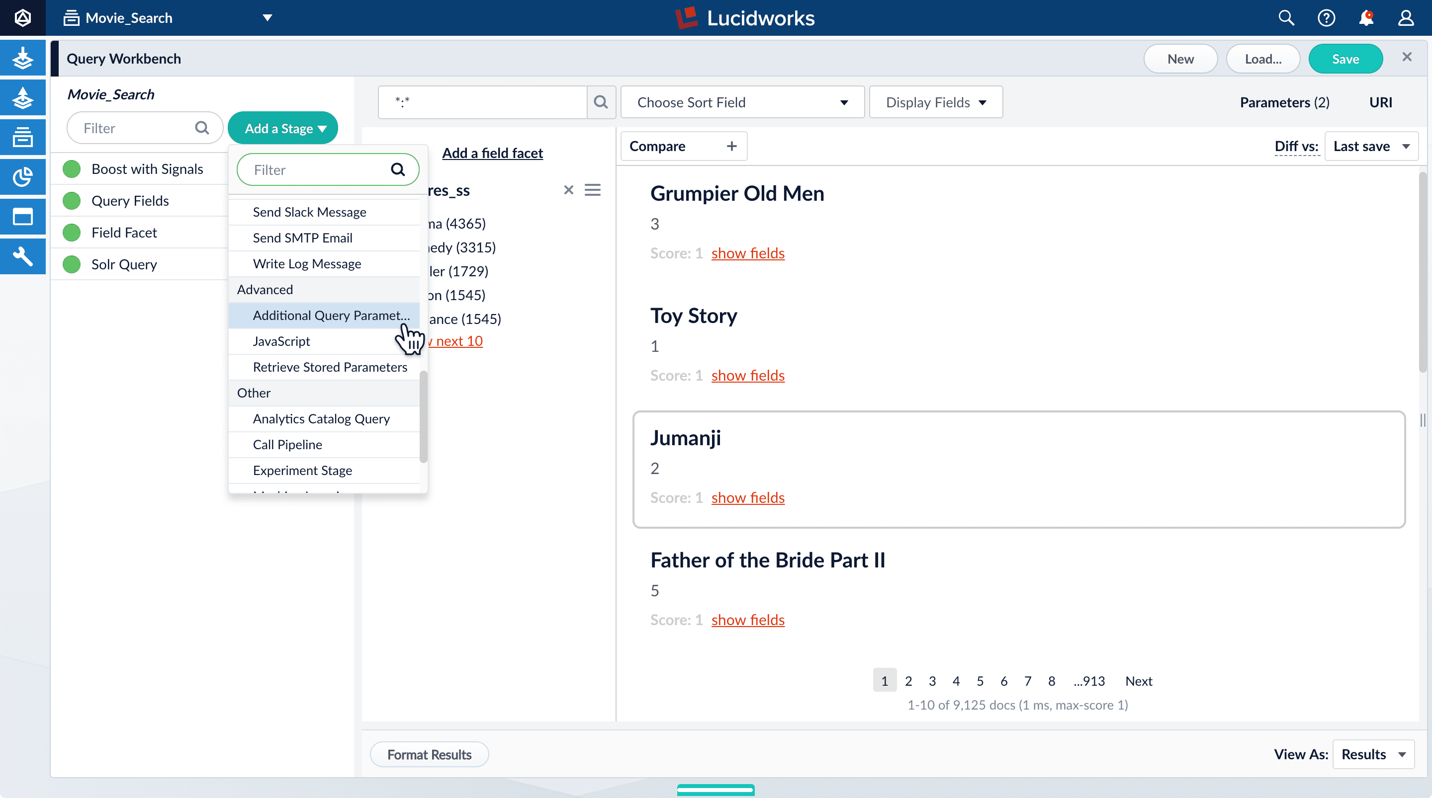 Add Additional Query Parameters stage