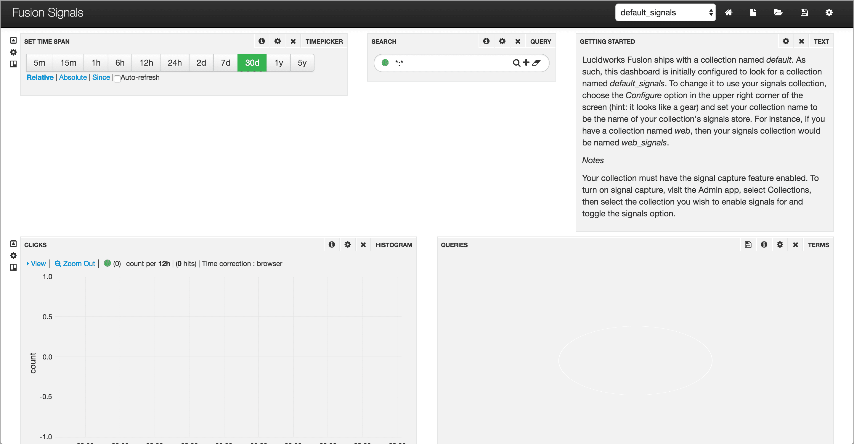 Fusion Signals dashboard