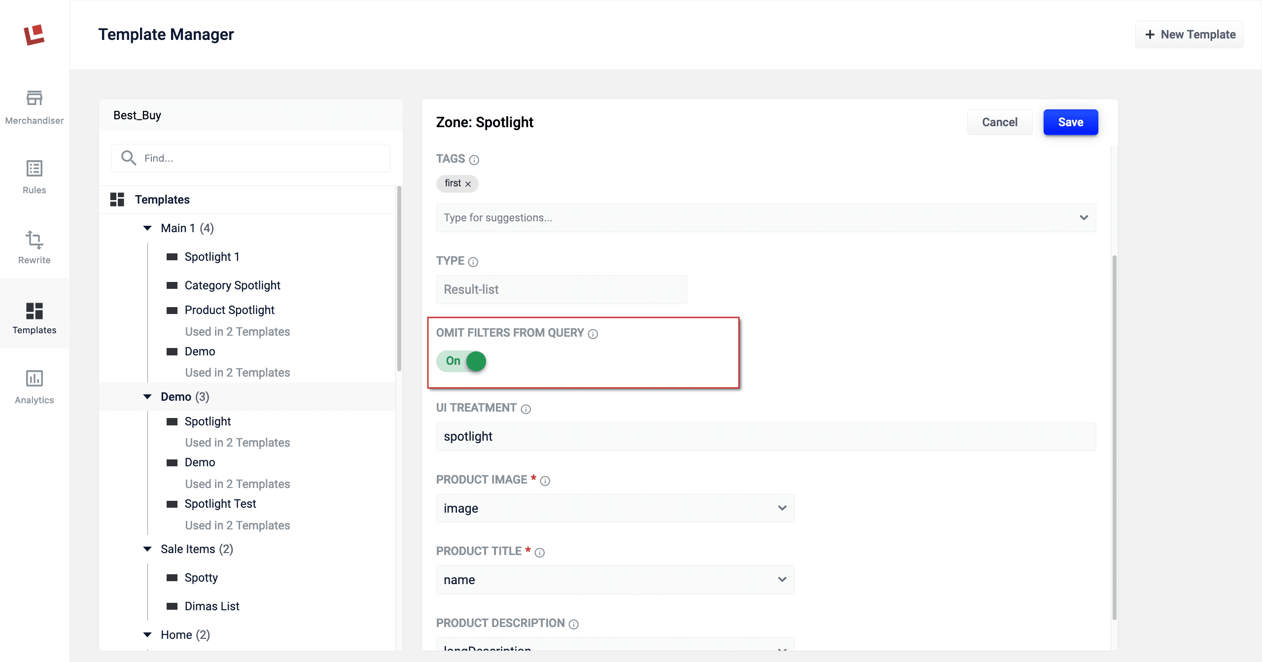 Omit Filters from Query