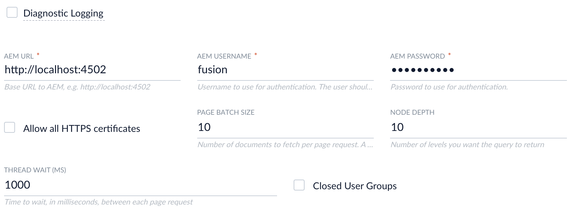 AEM authentication