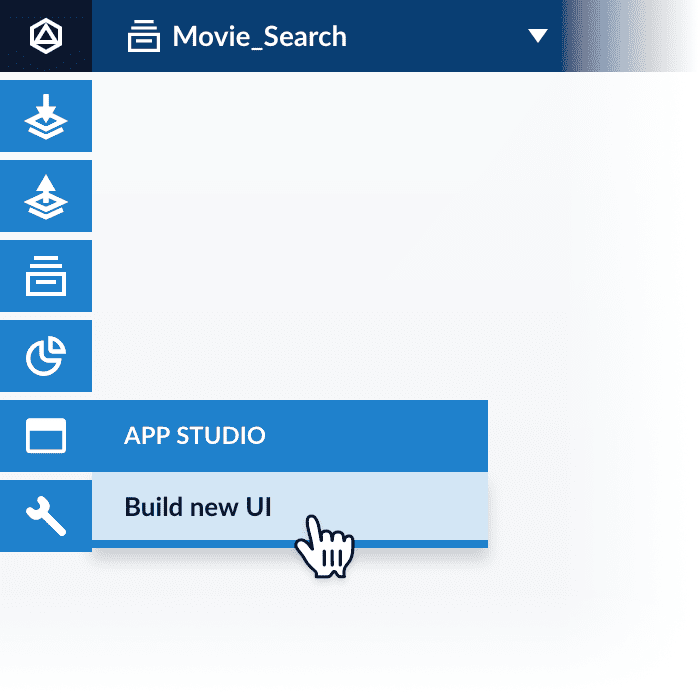 App Studio menu