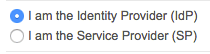 Selecting IdP role