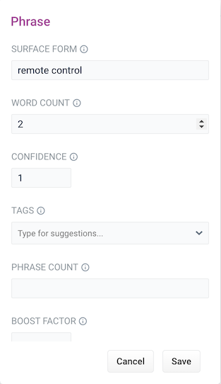 Create phrase query rewrite